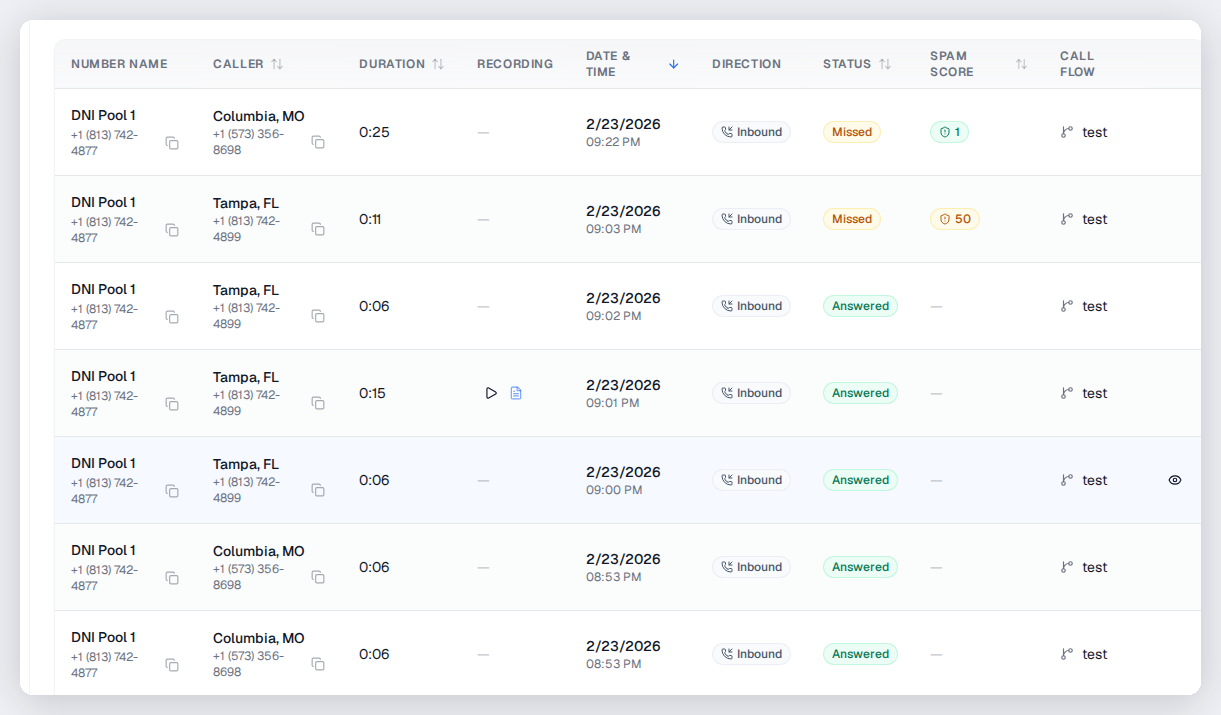 Call Transcription in CallScaler