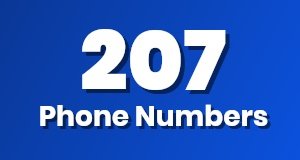 Get a 207 phone number today!
