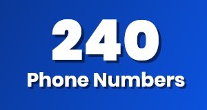 Get a 240 phone number today!