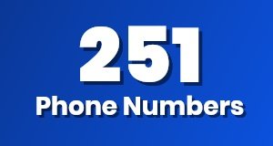 Get a 251 phone number today!