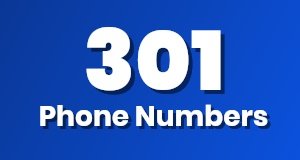 Get a 301 phone number today!