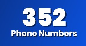 Get a 352 phone number today!