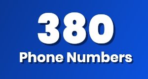 Get a 380 phone number today!