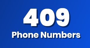 Get a 409 phone number today!