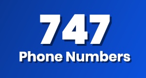 Get a 747 phone number today!