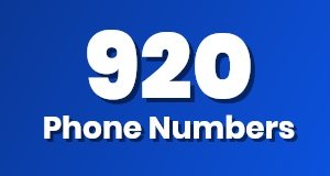 Get a 920 phone number today!